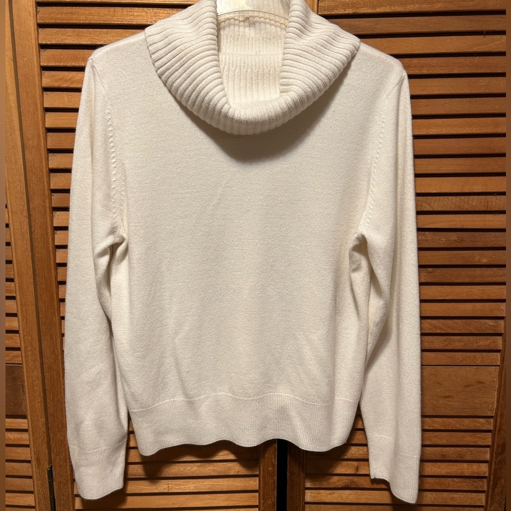 Designers Original Cream Cowl-neck Knit Sweater